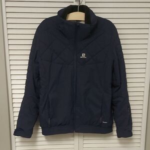 Salomon Navy Quilted Snow/ski Jacket